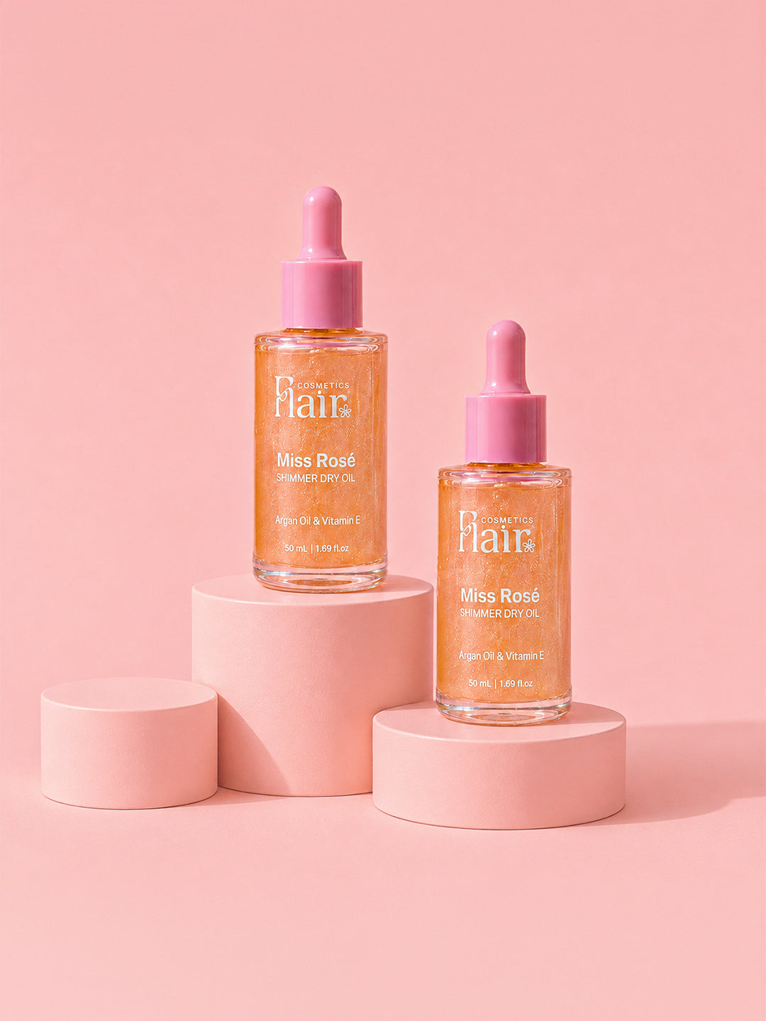 Miss Rosé Shimmer Duo | 2 Dry Oils